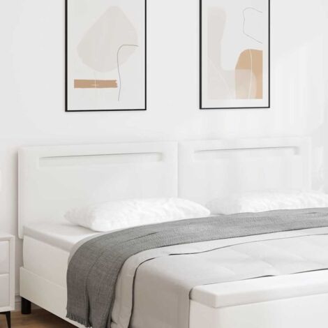 Cabecero con luces de tiras LED con cabecera 200 cm PVC vidaXL