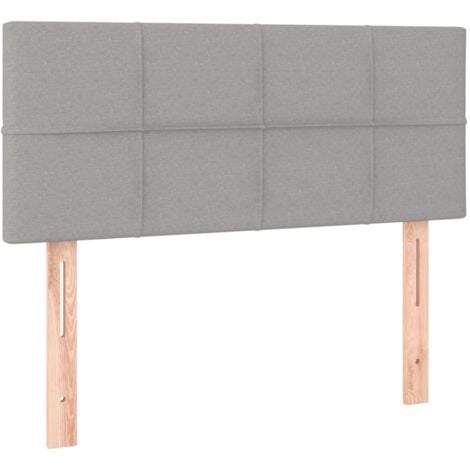 Cabecero con LED de tela verde 90x5x78/88 cm   - Verde