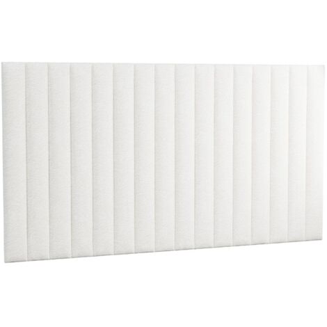 Cabecero de cama - 220 cm - Tela bouclette - Blanco - GONDA de Pascal Morabito