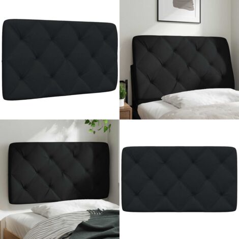 Cabecero de cama acolchado tela negro 90 cm - Cabecero acolchado - Cabecero negro