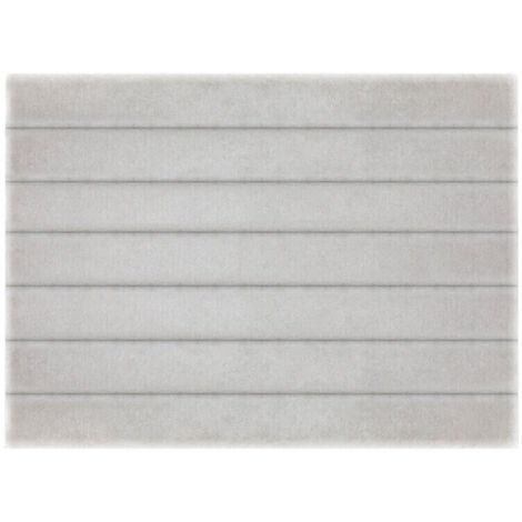 Cabecero de cama Africa tapizado terciopelo Gris - Cama de 105