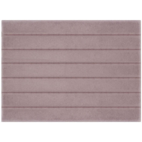 Cabecero de cama Africa tapizado terciopelo  Morado-Rosa - Cama de 135