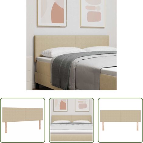 Cabecero de cama ajustable -  Cabecero Verde Claro Gris 160 cm Tela de Pana