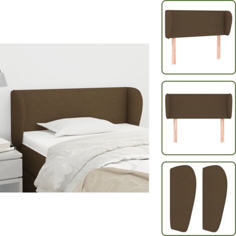 Cabecero de cama ajustable - vidaXL Cabecero de tela gris oscuro 103x23x78/88 cm - Cabecero de cama de tela