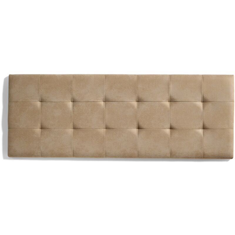 

Cabecero de Cama 100 Capitone Cuadros Tela Antimanchas 112x57x5cm Camel Claro