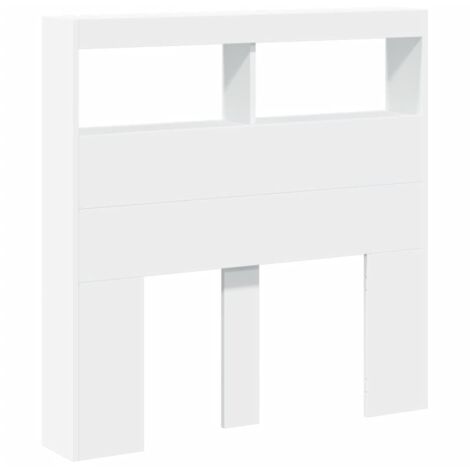 Cabecero de cama con LED blanco 100x17x102 cm vidaXL