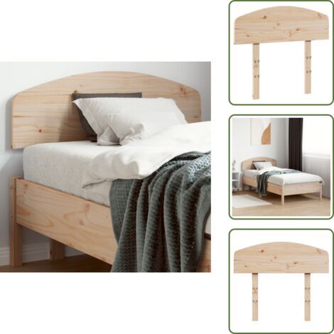 Cabecero de cama de pino - vidaXL Cabecero de madera maciza de pino 90 cm -