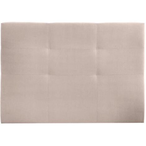 Cabecero de cama Deco tapizado en Tela Beige - Cama de 90