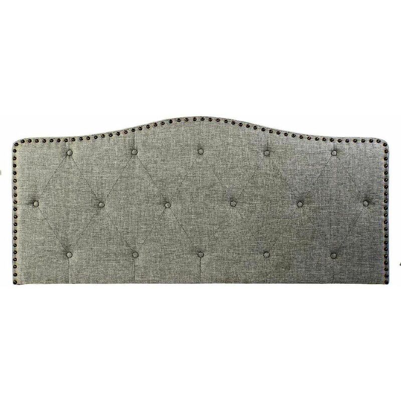 

Cabecero de Cama DKD Home Decor Gris Poliéster Madera de caucho (160 x 6 x 68 cm)