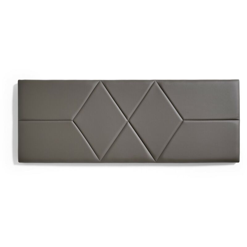 

Cabecero de Cama 120 Dos Rombos Polipiel 152x57x5cm Gris