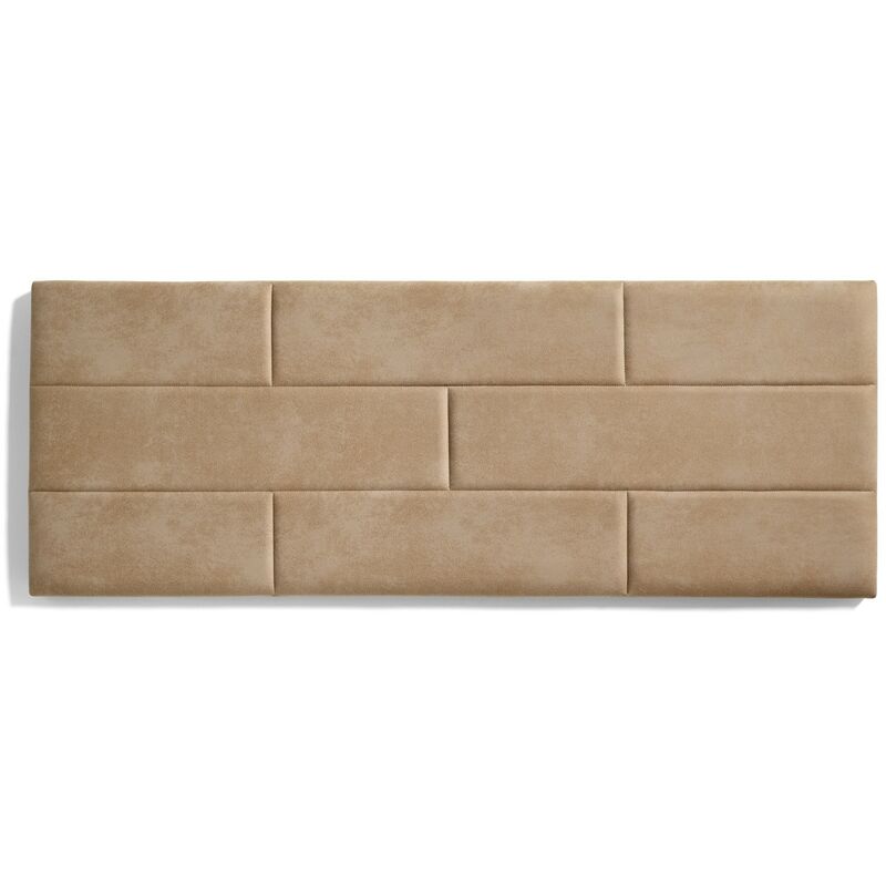 

Cabecero de Cama 140 Muro Ladrillos Tela Antimanchas 152x57x5cm Camel Claro