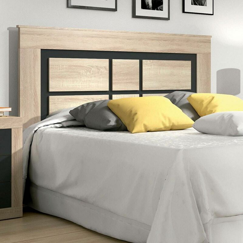 

Cabecero de cama Laura plafón 160 cm | Color: CAMBRIAN - GRAFITO - CAMBRIAN - GRAFITO