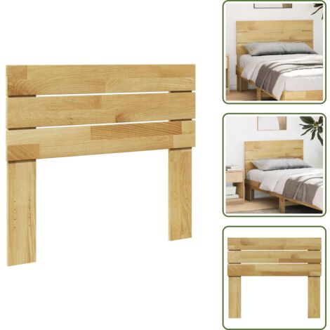 Cabecero de cama macizo - vidaXL Cabecero 80 cm Madera Maciza Roble -