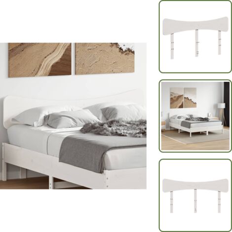 Cabecero de cama macizo - vidaXL Cabecero de cama madera maciza de pino blanco 160 cm -