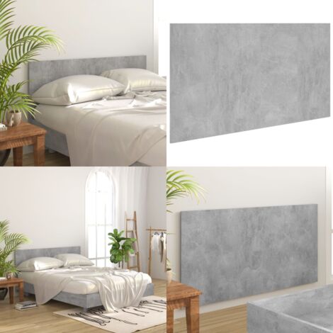 Cabecero de cama madera contrachapada gris 160x1,5x80 cm - Madera contrachapada - Cabecero de cama gris