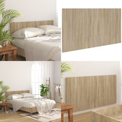 Cabecero de cama madera contrachapada Sonoma 160x1,5x80 cm - Madera contrachapada - Cabecero de cama roble