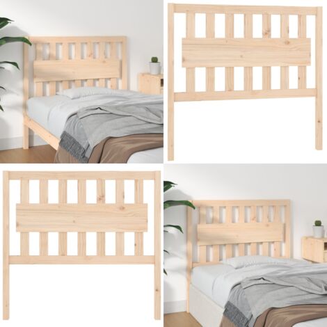 Cabecero de cama madera maciza de pino 105,5x4x100 cm - Madera de pino - Diseño rústico