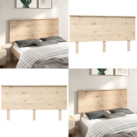 Cabecero de cama madera maciza de pino 154x6x82,5 cm - Cabecero de cama de pino - Cabecero de cama rústico