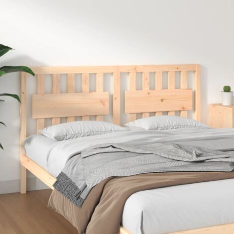 Cabecero de cama madera maciza de pino 155,5x4x100 cm vidaXL