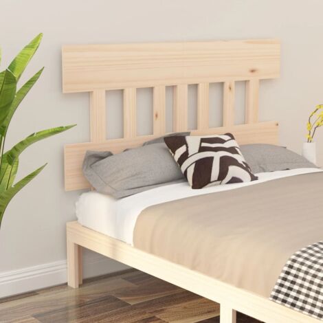 Cabecero de cama madera maciza de pino 203,5x3x81 cm vidaXL