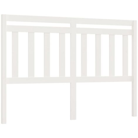 Cabecero de cama madera maciza de pino blanco 126x4x100 cm vidaXL