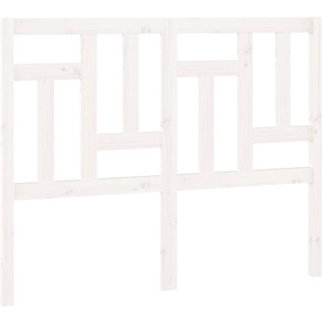 Cabecero de cama madera maciza de pino blanco 145,5x4x100 cm vidaXL