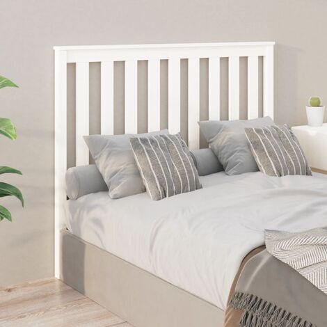 Cabecero de cama madera maciza de pino blanco 146x6x101 cm