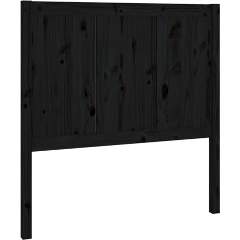 Cabecero de cama madera maciza de pino negro 95,5x4x100 cm vidaXL