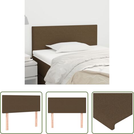 Cabecero de cama marrón -  Cabecero de tela marrón oscuro 90x5x78/88 cm