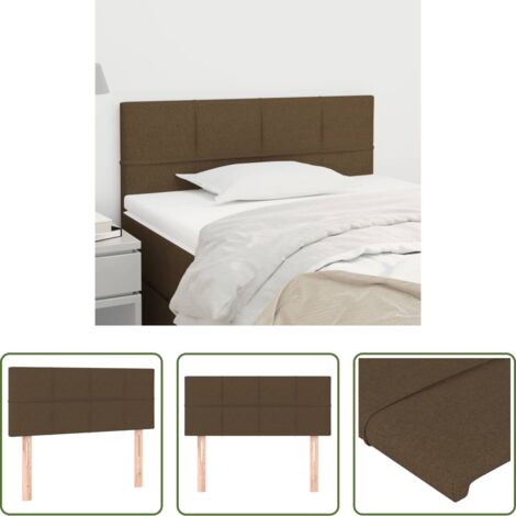 Cabecero de cama marrón -  Cabecero de tela marrón oscuro 90x5x78/88 cm