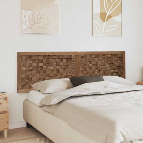 Cabecero de Cama Natural Madera de teca maciza