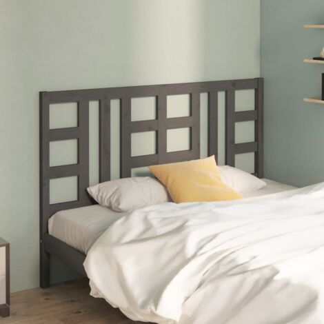 Cabecero de cama para dormitorio estilo moderno y mesitas madera  contrachapada roble ahumado ES94466A
