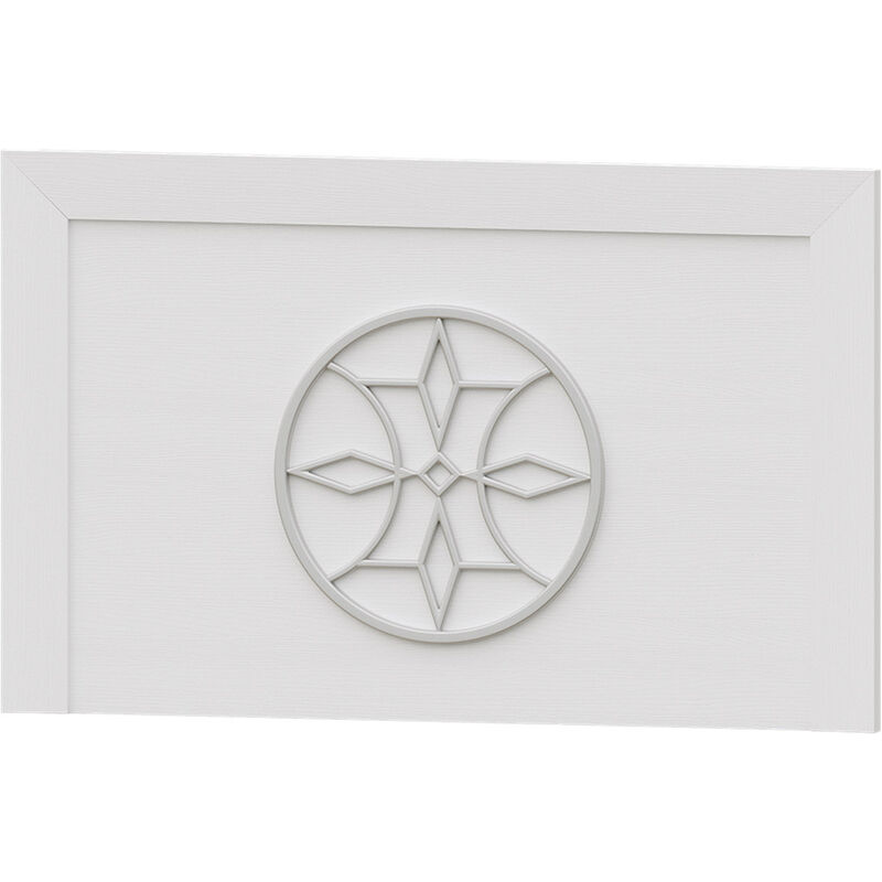 

Cabecero de cama roseta Viena, 160x100 cm | Nieve