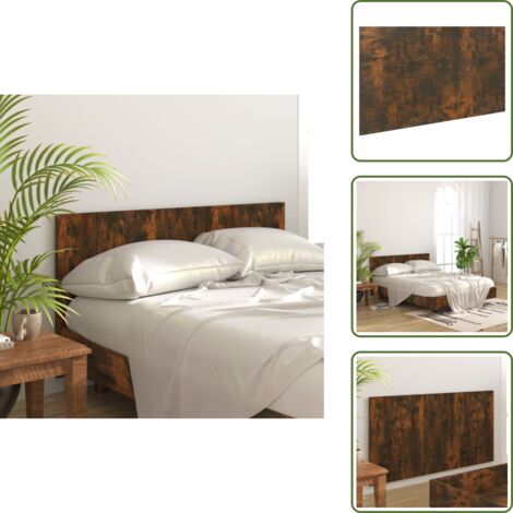Cabecero de cama sin cabecero - vidaXL Cabecero cama madera contrachapada roble ahumado 160x1,5x80 cm -