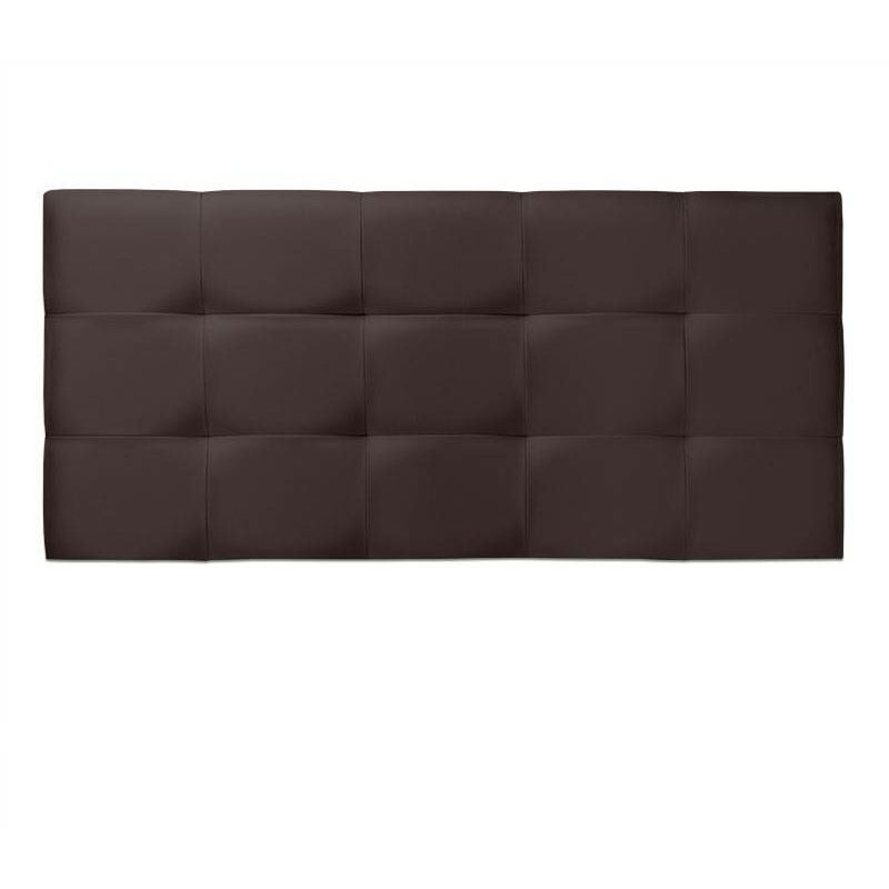 

Cabecero de cama Tapizado acolchado de dormitorio con capitoné modelo Tablet en Polipiel Wengué 121 x 70 cm para camas de 105 ó 120