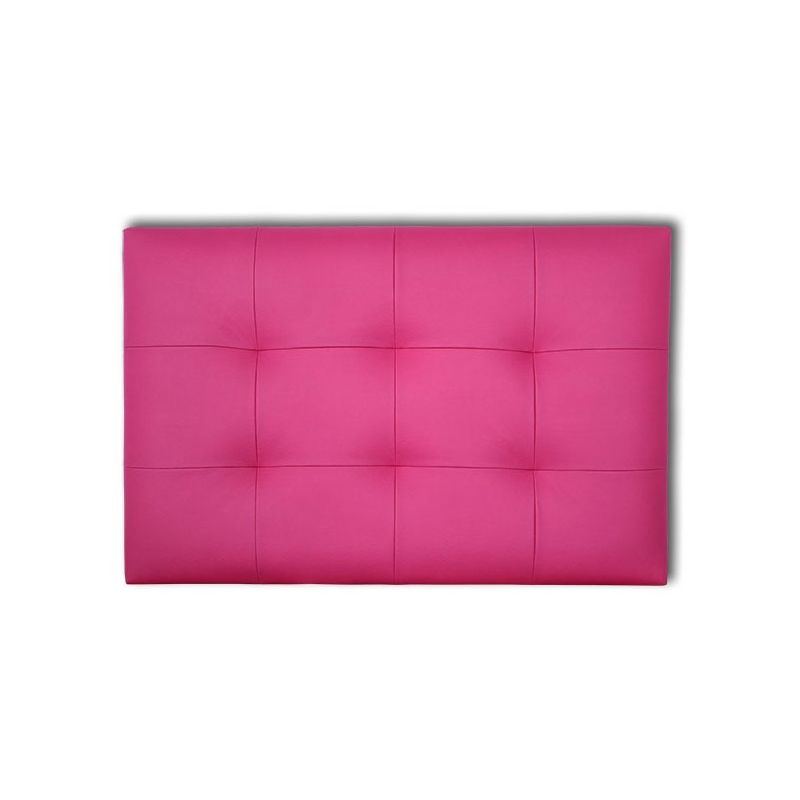 

Cabecero de cama Tapizado acolchado de dormitorio con capitoné modelo Tablet en Polipiel Fucsia 121 x 70 cm para camas de 105 ó 120