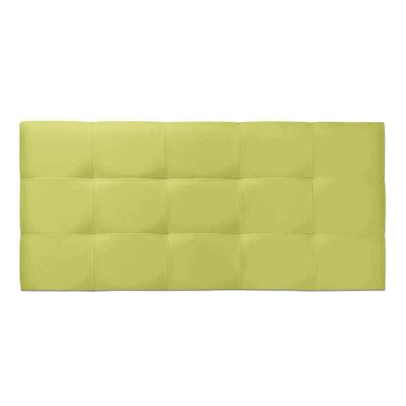 

Cabecero de cama Tapizado acolchado de dormitorio con capitoné modelo Tablet en Polipiel Verde 121 x 70 cm para camas de 105 ó 120