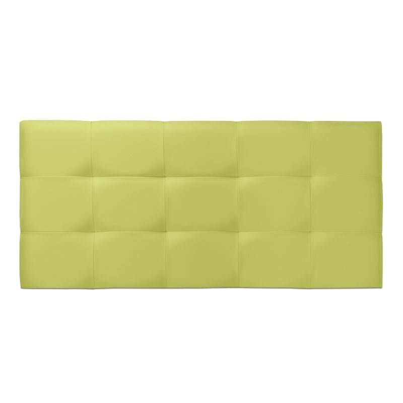 

Cabecero de cama Tapizado acolchado de dormitorio con capitoné modelo Tablet en Polipiel Verde 136 x 70 cm para camas de 120 ó 135
