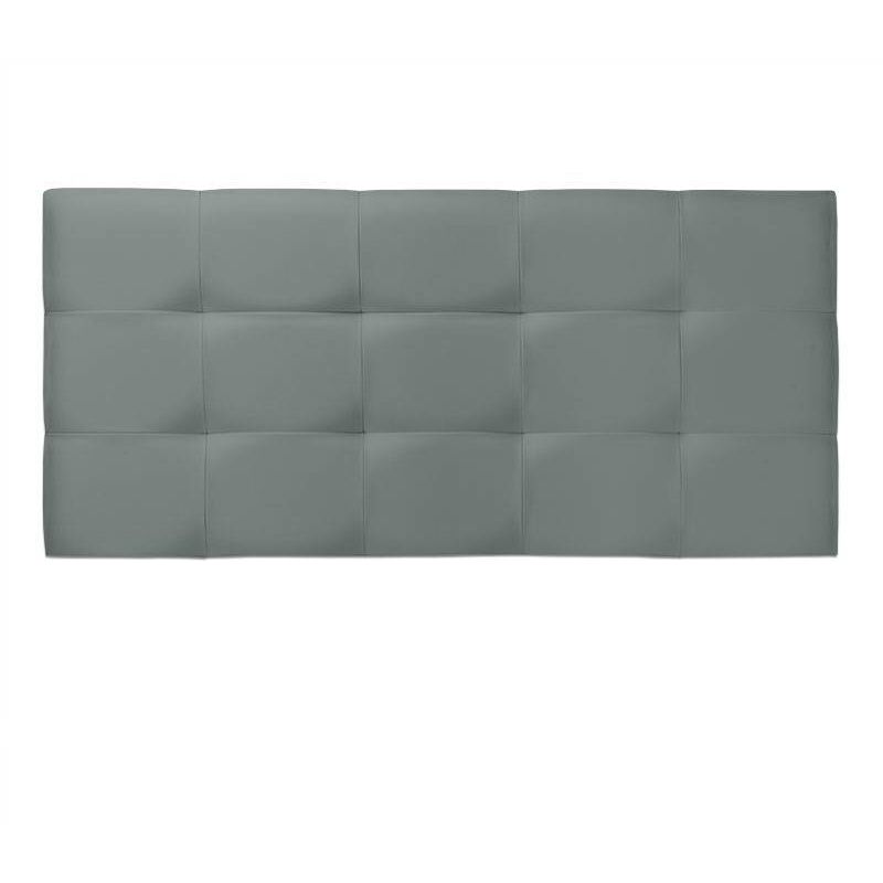 

Cabecero de cama Tapizado acolchado de dormitorio con capitoné modelo Tablet en Polipiel Gris 200 x 70 cm para camas de 180 ó 200