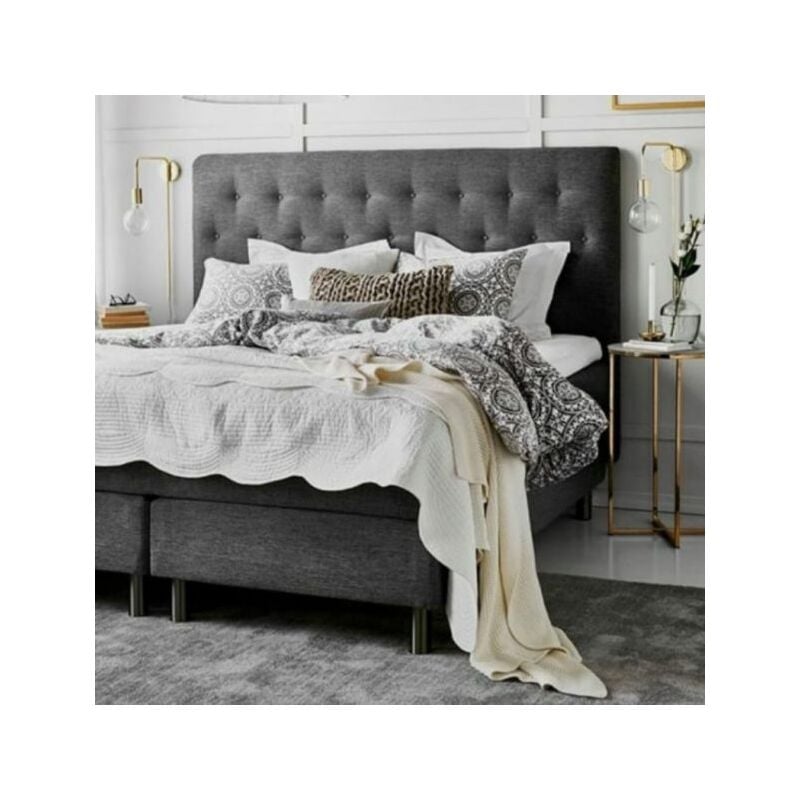 

Cabecero de cama tapizado antimanchas Paris 105*70 gris marengo