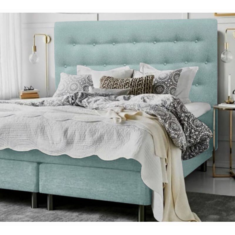 

Cabecero de cama tapizado antimanchas Paris 120*70 verde agua