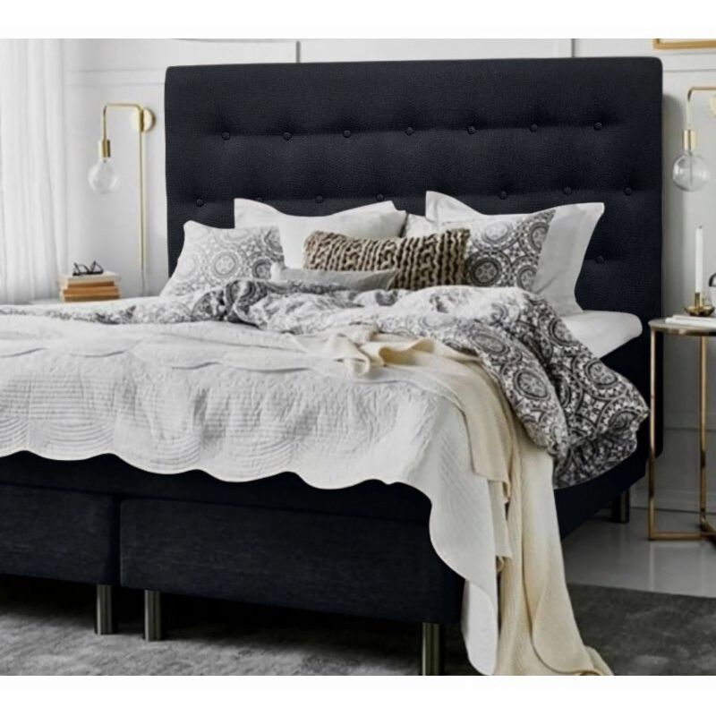 

Cabecero de cama tapizado antimanchas Paris 135*70 negro