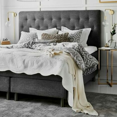 Cabecero de cama tapizado con tejido acualine antimanchas