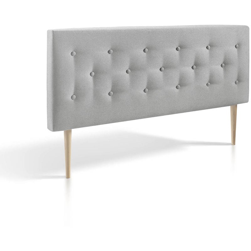 

Marckonfort - Cabecero Tapizado ZEUS 140 X 100 X 8 Cm . Capitone En Tela Gris