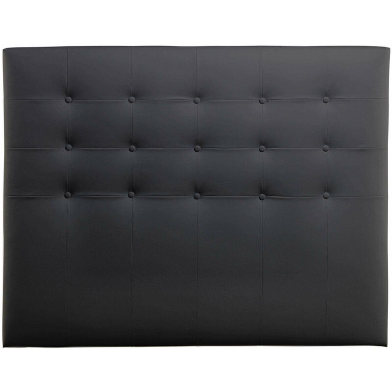 

Cabecero de cama Zen tapizado en polipiel | Negro - Cama de 150