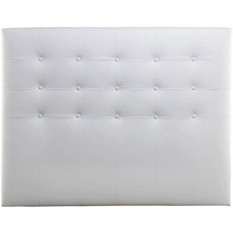 

Cabecero de cama Zen tapizado en polipiel | Blanco - Cama de 180