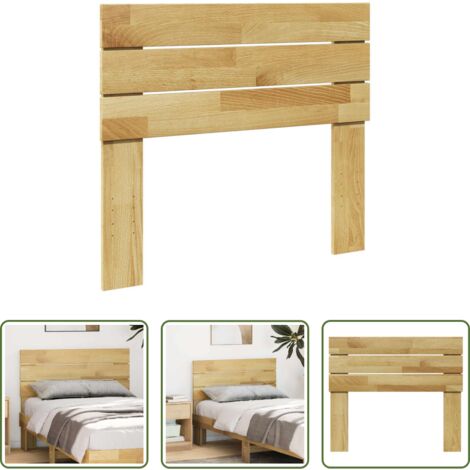 Cabecero de madera -  Cabecero 100 cm Madera Maciza Roble