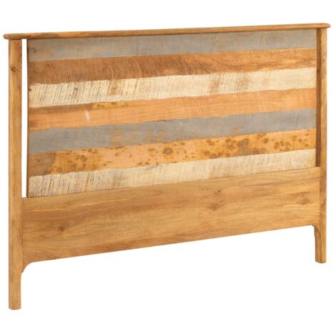Cabecero De Madera Maciza De Mango Gris 165X120 Cm