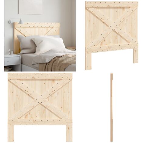 Cabecero de madera maciza de pino 100x104 cm - Madera maciza de pino - Cabecero de cama