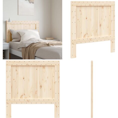 Cabecero de madera maciza de pino 100x104 cm - Madera maciza de pino - Cabecero de cama